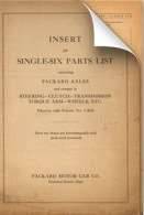 1921-1924 Single Six Parts List Update Insert Image